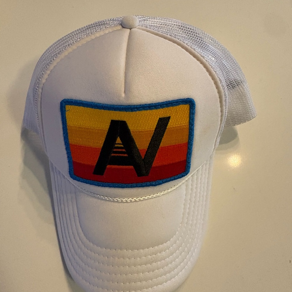Aviator Nation White Trucker Hat